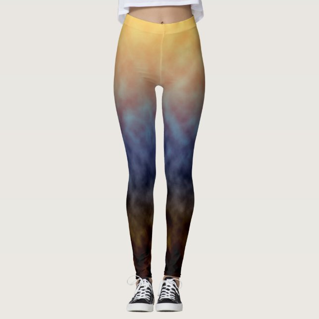 Goldene Uferlinie Leggings (Vorderseite)