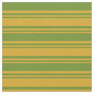 Goldene und grüne Linde/Streifenmuster Stoff