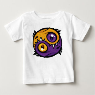 Goldene und lila Yin Yang Drachen Baby T-shirt