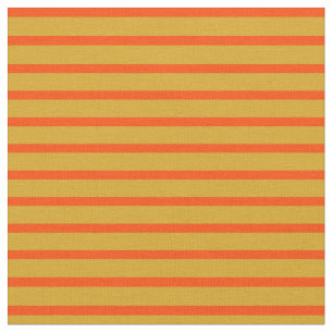 Goldene und rote Streifen/Linienmuster Stoff