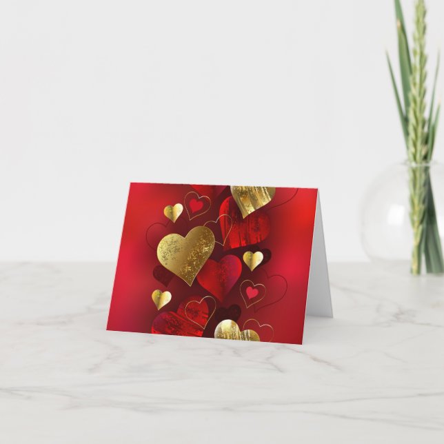 Goldene und rote Valentine (Vorderseite)