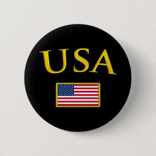 Goldene USA Button