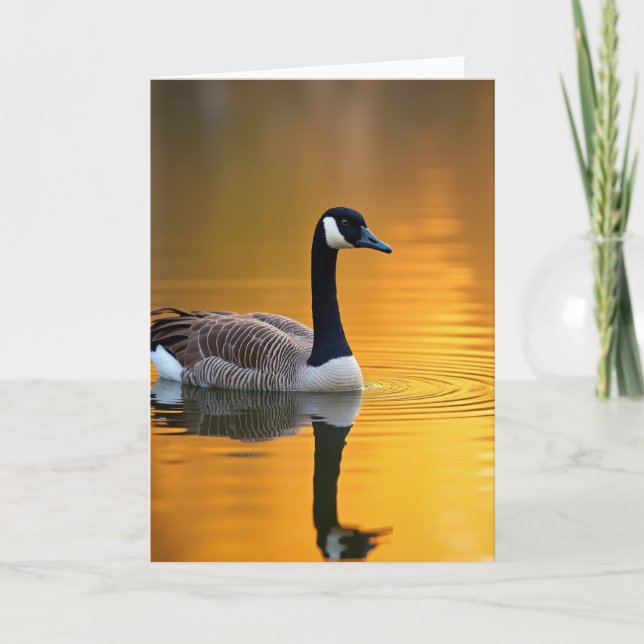 Goldene Vatertag Vogel Karte (Vorderseite)