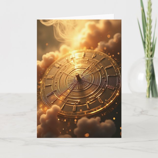 Goldene Vatertagskarte Karte (Vorderseite)