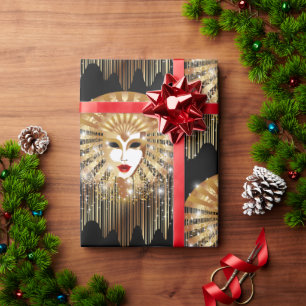 Goldene venezianische Kirche Santa Maria delle Gra Geschenkpapier