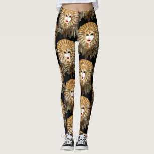 Goldene venezianische Kirche Santa Maria delle Gra Leggings