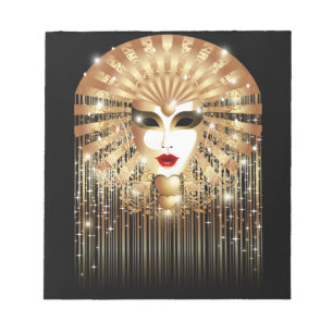 Goldene venezianische Kirche Santa Maria delle Gra Notizblock