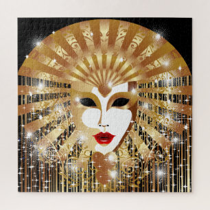 Goldene venezianische Kirche Santa Maria delle Gra Puzzle