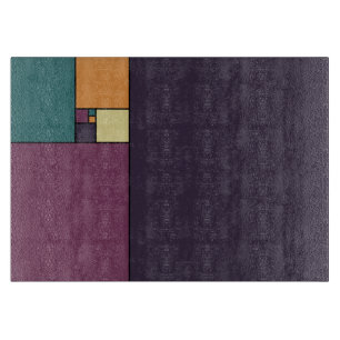 Goldene Verhältnis-Quadrate Schneidebrett