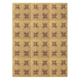 Goldene Verspannungen Tischdecke