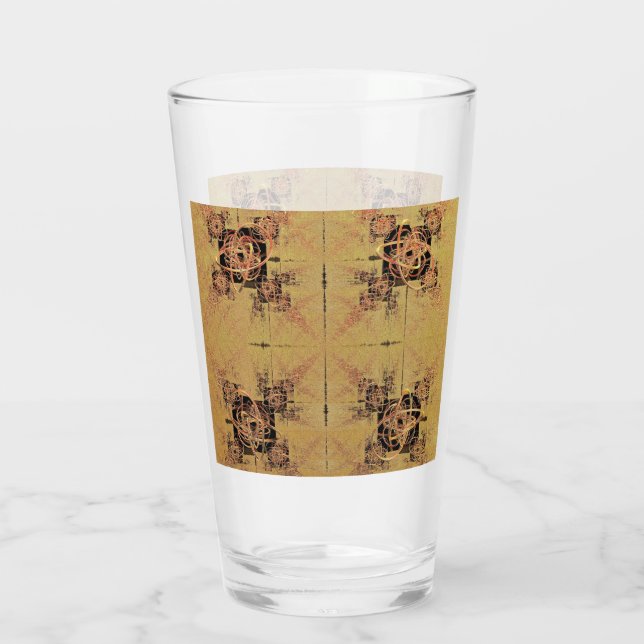 Goldene Verwandlung Glas (Rückseite)