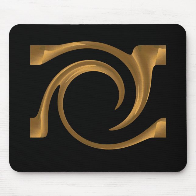 Goldene Verzierung Mousepad (Vorne)