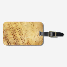 Goldene Vintage-Antik-Notenblatt-Notenblatt