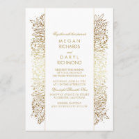 Goldene Vintage-Babys-Breath - Filigran-Hochzeit