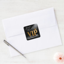 Goldene Vintage-Letter - VIP mit Krone 8