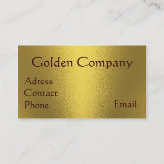 Goldene Visitenkarte