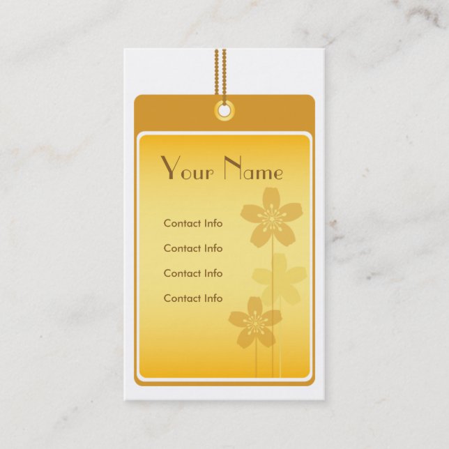 Goldene Visitenkarte (Vorderseite)