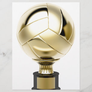 Goldene Volleyballtrophie