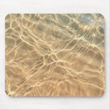 Goldene Wasserreflexionen Natur-Mauspad