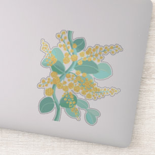 Goldene Wattblüte in Australien Aufkleber