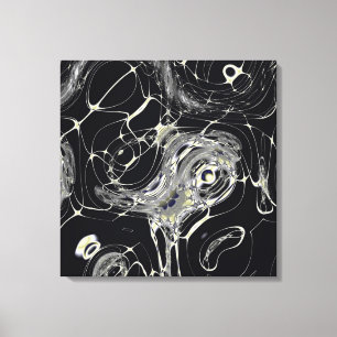 Goldene Web-Abstrakte Fraktal-Kunst Leinwanddruck