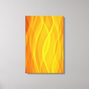Goldene Webwellen abstrakte Triptychon-Leinwand Leinwanddruck
