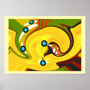 Goldene Wegerkunst Poster