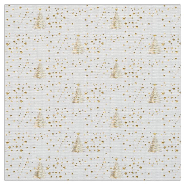 Goldene Weihnachten Stoff (Muster)