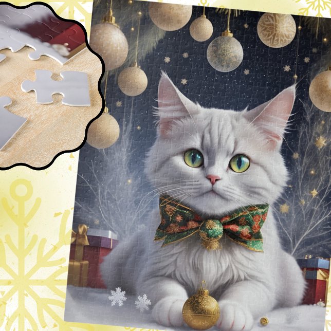 Goldene Weihnachten und Kitty Puzzle (Von Creator hochgeladen)