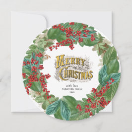 Goldene Weihnachtskarte für Weihnachten