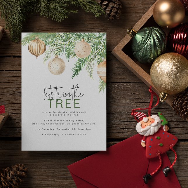 Goldene Weihnachtskugeln | Lass uns den Baum schmü Save The Date (Von Creator hochgeladen)