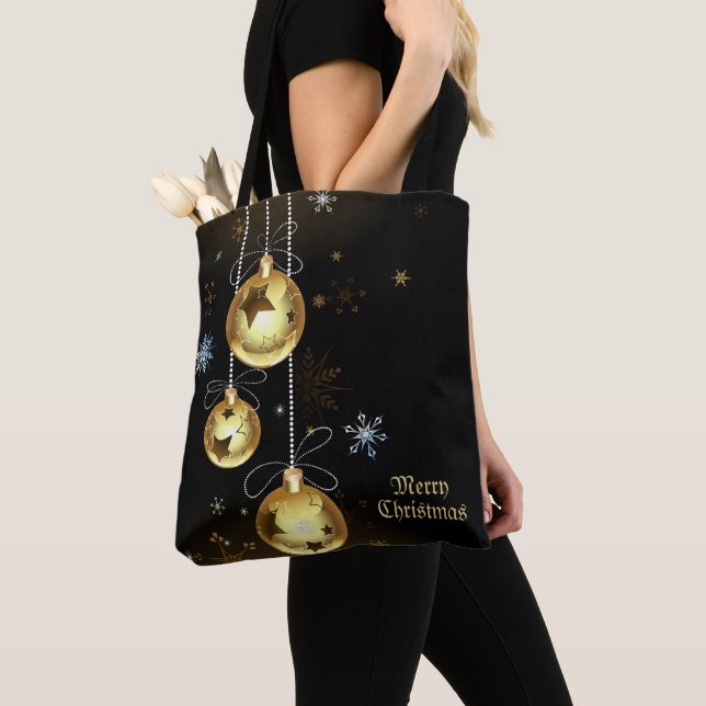 Goldene Weihnachtsschmuck Shiny Stars Schwarz (Von Nahem)