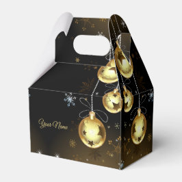 Goldene Weihnachtsschmuck Shiny Stars Schwarz Geschenkschachtel