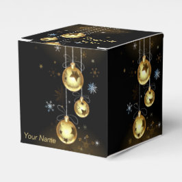 Goldene Weihnachtsschmuck Shiny Stars Schwarz Geschenkschachtel