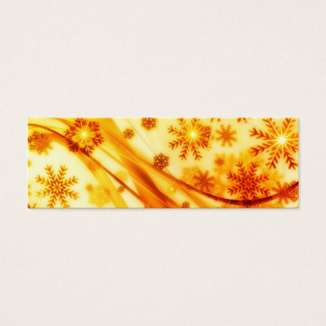 Goldene Weihnachtsschneeflocken (Vorderseite)