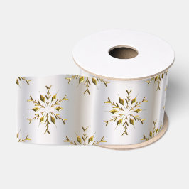 Goldene Weihnachtsstars Ripsband