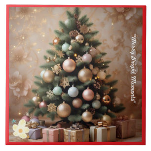 "Goldene Weihnachtswünsche" Fliese