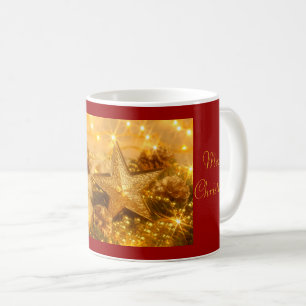 Goldene Weihnachtszeit-Tasse Tasse
