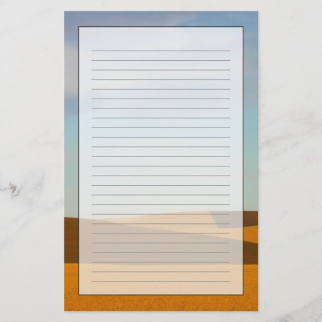 Goldene Weizen-Felder in Palouse Region Briefpapier (Vorderseite)