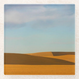 Goldene Weizen-Felder in Palouse Region Glasuntersetzer