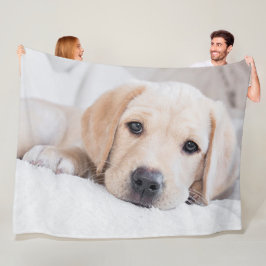 goldene Welpe Labrador-Decke Fleecedecke