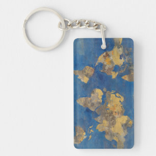 Goldene Welt Schlüsselanhänger