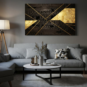 Goldene Wiedergeburt: Elegante Kunst aus dem Chaos Leinwanddruck