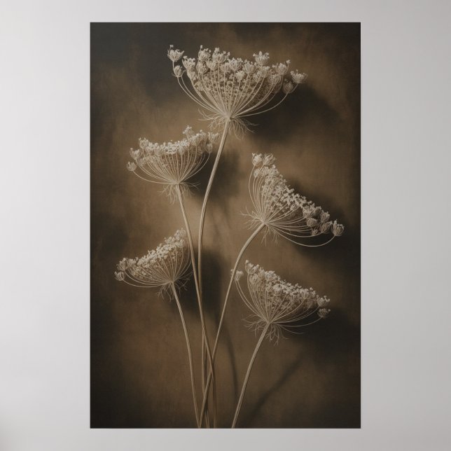 Goldene Wildblumen Poster (Vorne)