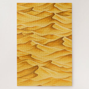 Goldene Wüstensanddünen Puzzle
