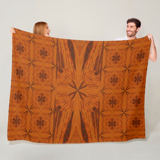 Goldene Wüstenschmetterlinge 3 Fleecedecke (Beispiel)