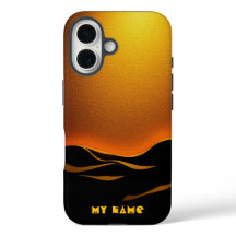 Goldene Wüstenwellen bei Sonnenuntergang