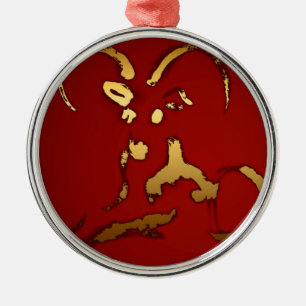 Goldene Ziege 2015 - Neujahr in China und Vietnam Ornament Aus Metall