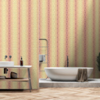 Goldene Ziegelwand – Symmetrisches architektonisch