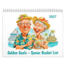 Goldene Ziele – Kalender für die Bucket List im Al